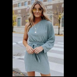 One shoulder cocktail dress!